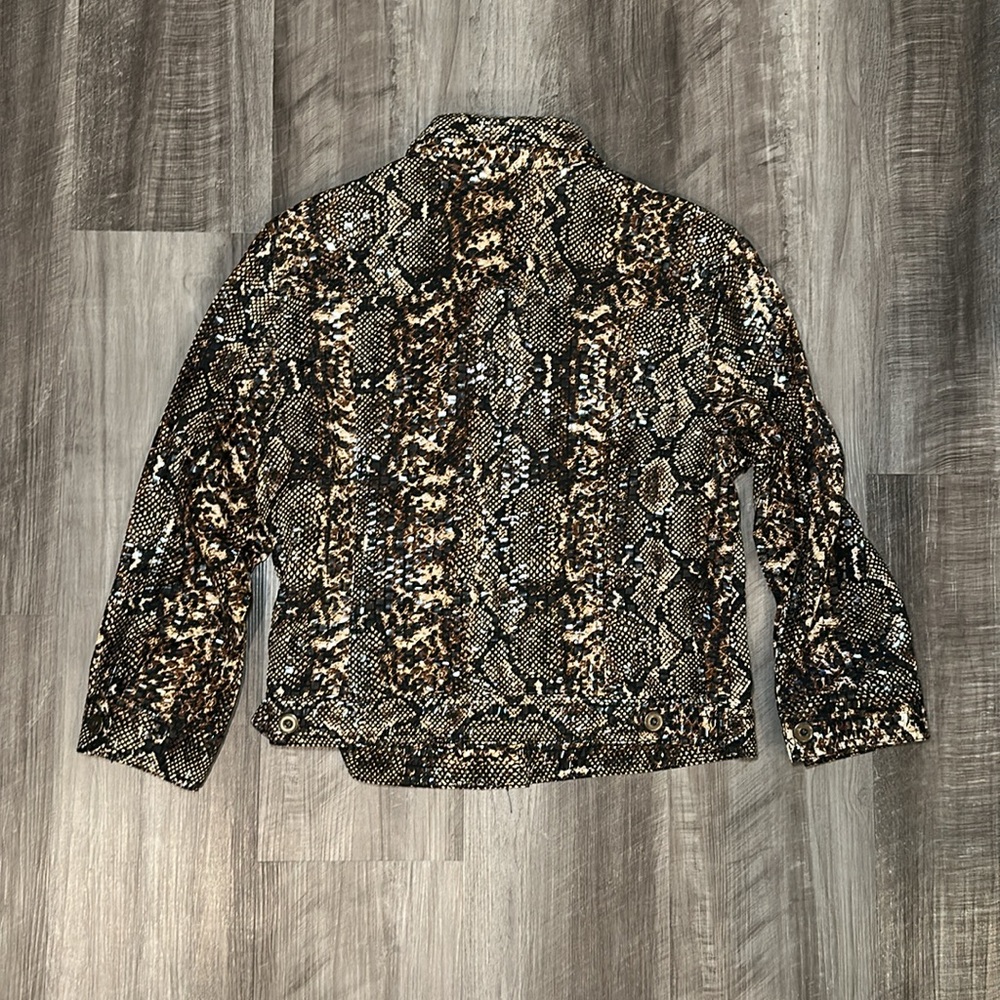 Ruby Rd. Gloss Snakeskin Lightweight Jacket - 14p - image 2